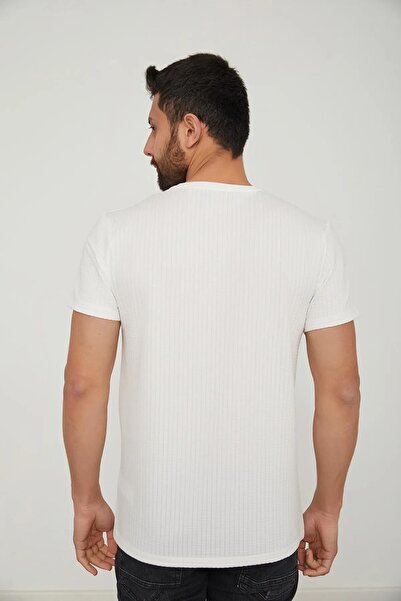 Cazador Bicycle Neck Men's T-Shirt ECRU