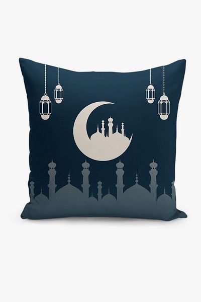 Filamente Ramadan Patterned Double Sided Digital Printed Throw Pillow Cover - Ramadan