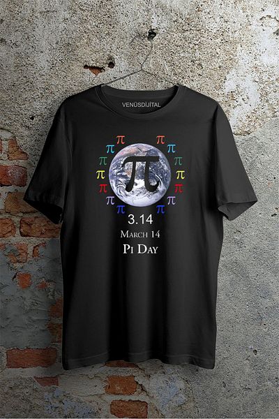venüsdijital Simbol matematică Pi Numărul 3.14 Tricou imprimat 14 martie Tricou unisex