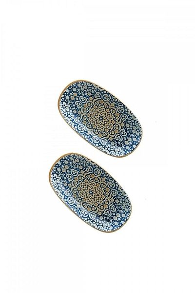Bonna Porselen Bonna Alhambra 19 cm Oval Plate Set of 2