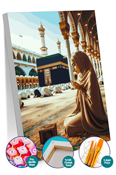 Picasso World Hobby Art Sayılarla Boyama Numaralı Tuval Seti Fırça Boya Dahil...