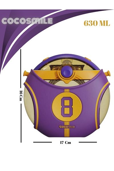 Vagonlife Coco Smile Straw Basketball Tritan Bottle - 630ML