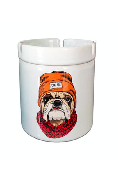 HobiShop Cool Dog Τασάκι πορσελάνης χωρίς καπνό