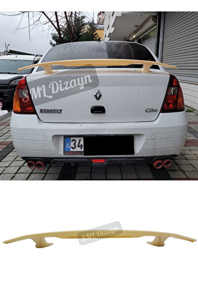 SML Dizayn Renault Clio Symbol Sedan Bagaj Üstü Spoiler BOYASIZ Clio 2 Bagaj-...