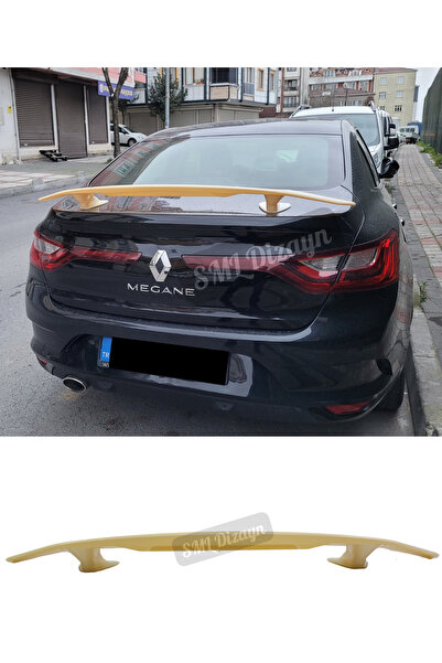 SML Dizayn Renault Megane 4 Sedan Bagaj Üstü Spoiler BOYASIZ Megan 4 Bagaj-Sp...
