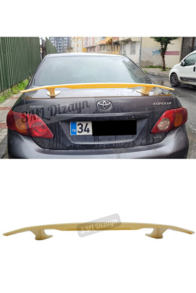 SML Dizayn Toyota Corolla Bagaj Üstü Spoiler BOYASIZ PLASTİK Corolla Bagaj-Sp...