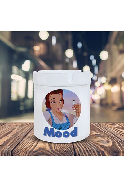 HobiShop Mood Τασάκι Princess Belle Printed Ash Tray K-153