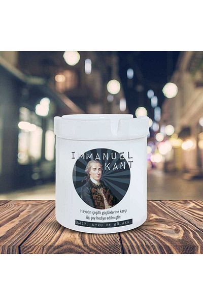 HobiShop Immanuel Kant Ashtray Hope Sleep And Laugh Εκτυπωμένος Επιτραπέζιος Αναρριχητήρας K91