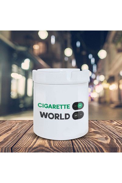HobiShop Mood Ashtray Closed to the World Τυπωμένος Επιτραπέζιος Αναπαύσεως K-177