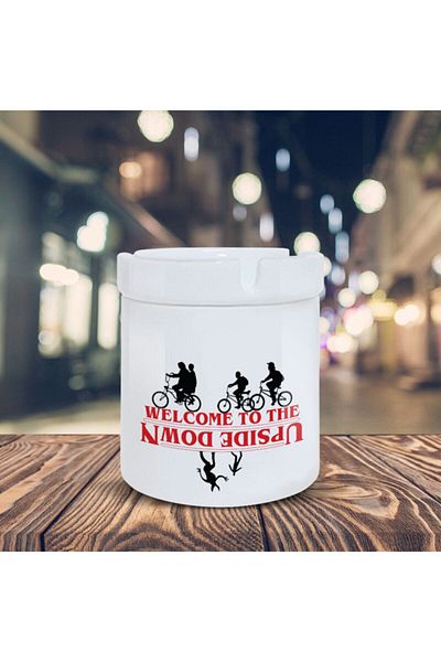 HobiShop Stranger Things Ανάποδα τυπωμένο τασάκι τασάκι - K-74