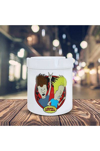 HobiShop Scrumieră din ceramică cu scrumieră imprimată Beavis And Butt Head-08117
