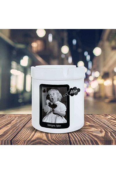 HobiShop Τασάκι με τηλέφωνο Alo Printed Ashtray για κορίτσι - K-57