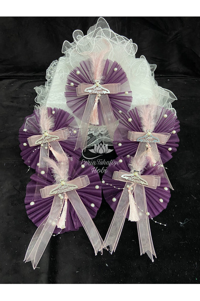 ecrin tuhafiye hobi Gelin Bohça Süsü, Çeyiz, Düğün, Söz, Nişan Süsü 5 Adet