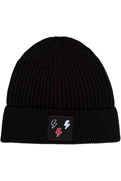starnewstore Unisex 22WCBE487U Μπερέ με κέντημα Lightning, Μαύρο, One Size