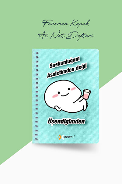 Dortel A6 50 YP غطاء فينومين مفكرة ذات مربعات حلزونية