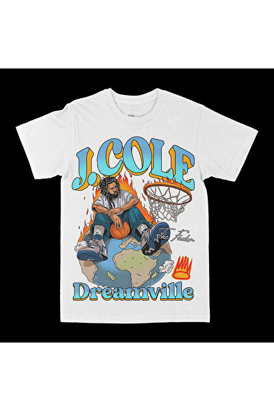 rebelberi Jcole Dreamville Hiphop Rap Bootleg Stil de desene animate Tricou a...
