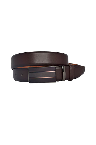 GoDeri %100 Hakiki Deri, KAPAKLI TOKALI, Koyu Kahverengi Klasik, Kumaş Pantolon Kemeri 3.5 Cm_siyah2_kokdüz