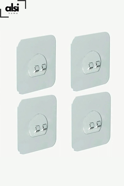 ALSİ HOME Yedek 4 Adet Süper Güçlü Yapışkanlı Sticker