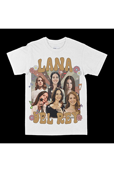 rebelberi Lana Del Rey Bootleg Style White Oversize Unisex T-Shirt Tee