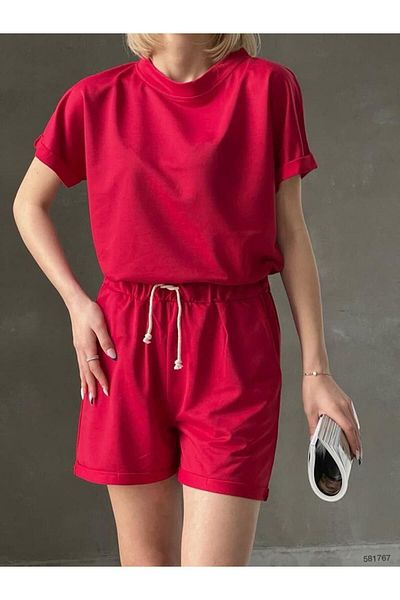 Esinty Women's Two Thread Fabric Double Suit with Shorts (Coloured)