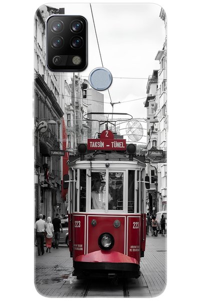 TECNO Pova (LD7) Uyumlu Kılıf Desen Baskılı Silikon Tramvay STK:691 CP-QcLGXMQ