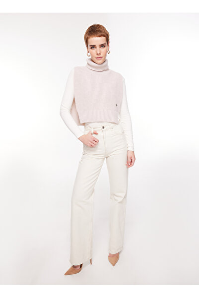 BROOKS BROTHERS Düz Pudra Kadın Süveter BBFW23FKC001