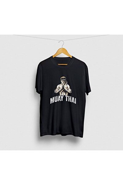 Khione Tricou supradimensionat, 100% bumbac, cu design unisex Muay Thai Fight...