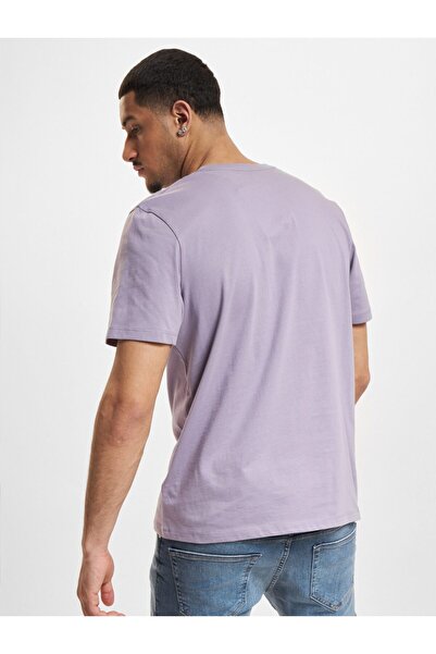 Timberland Γραμμικό λογότυπο κοντομάνικο μπλουζάκι ανδρικό μωβ T-shirt Tb0a5upqeg71