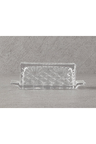 English Home Peyton Glass Butter Holder Transparent