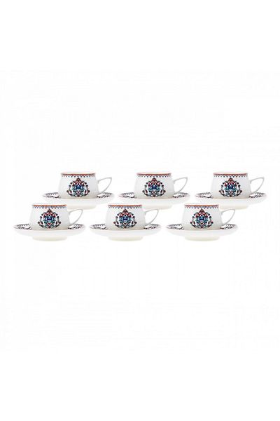 Karaca Nakkash 12-teiliges Espressotassen-Set für 6 Personen
