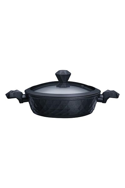 Karaca Bio Diamond Braten- u. Gemüsetopf mit antibakteriellen Griffen und Induktionsboden 30 cm 5l.