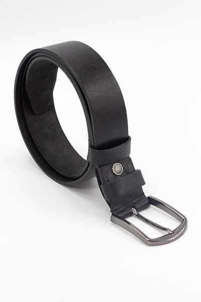 mygeppetobag Δερμάτινη ανδρική μαύρη ζώνη