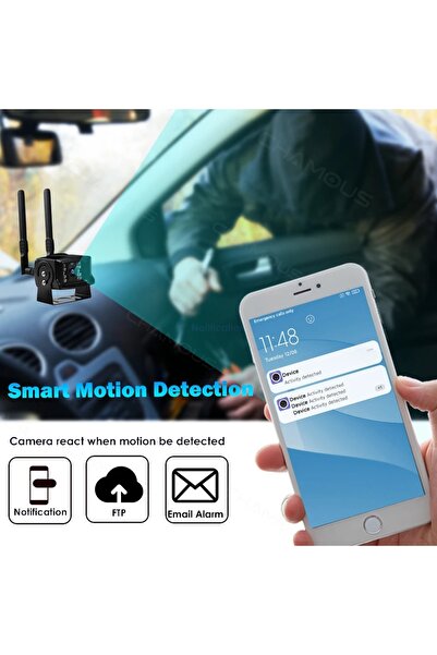 WİFİCAM 4G Sim Kartlı Uzaktan İzlenebilir Çelik Kasa Karavan İş Makinesi Kamyon Otobüs Kamerası