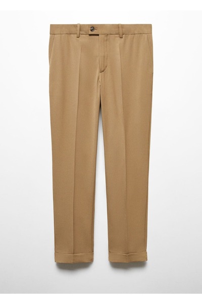 MANGO Man Dar Kesim, Geri Dönüştürülmüş Kumaştan Pantolon