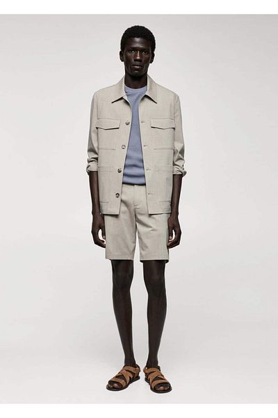 MANGO Man Leichte Taschenjacke