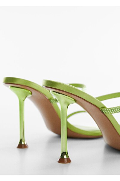 MANGO Woman Strass Strappy Heeled Shoes