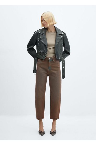MANGO Woman Ψηλόμεσο slouchy τζιν
