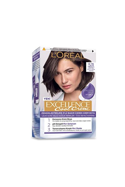 L'Oreal Paris L’oréal Paris Excellence Cool Creme Saç Boyası – 5.11 Ekstra Kü...