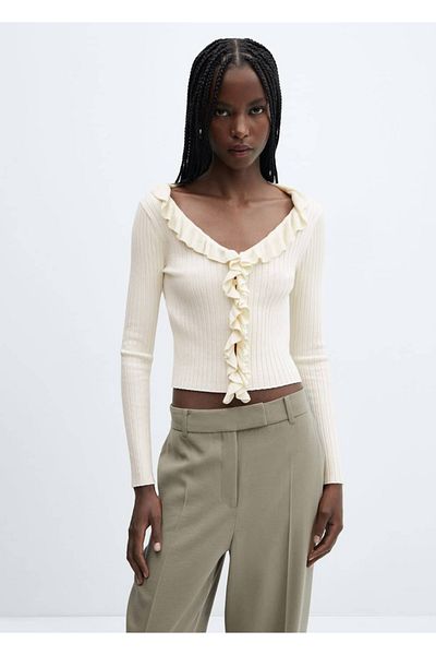 MANGO Woman Volute knitwear cardigan