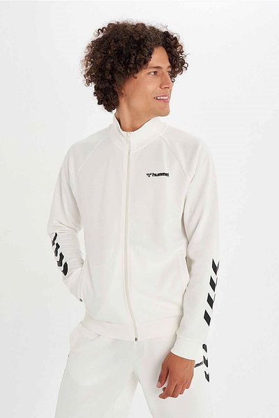 hummel Ανδρικό φούτερ Falconzo Zip Jacket 921133 -9003 έκπτωση Λευκό