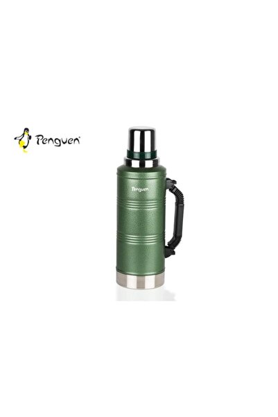 Penguen Png-3020 2,2 Lt Çift Kat Kamp Avcı Termos Yeşil