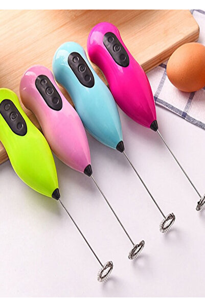 Genel Markalar Yeşil Mini Lüx Pilli Portatif Karıştırıcı El Çırpıcısı Mutfak ...