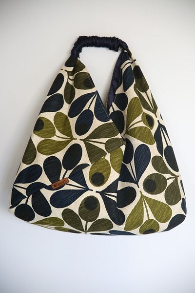 hooux GREEN OLIVE PATTERN ORIGAMI BAG - SHOULDER AND ARM BAG