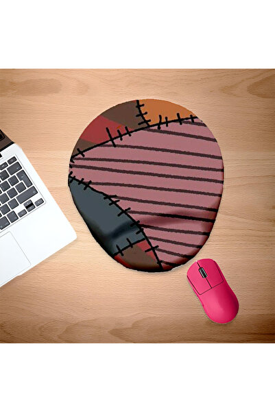 UcuruStore Επιθέματα ποντικιού με ενισχυμένο σχέδιο και στήριξη καρπού