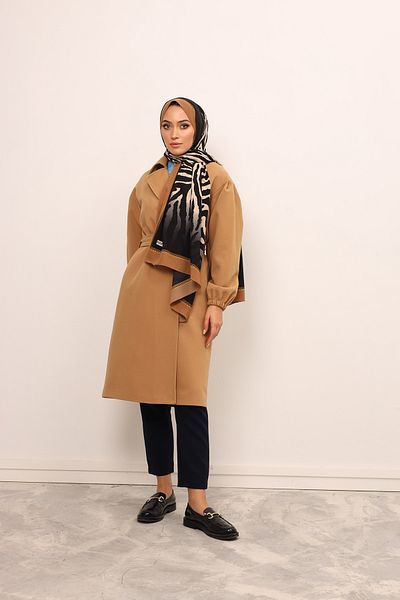 HAREM SCARF Σάλι με μοτίβο Tiger-Mink Medina