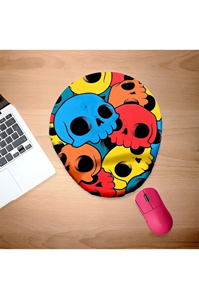 UcuruStore Πολύχρωμο Dry Mouse Pad με Στήριγμα Καρπού