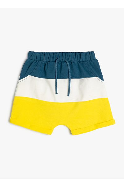 Koton Marineblaue Shorts für Herren in normaler Passform - 4SMB40105TK