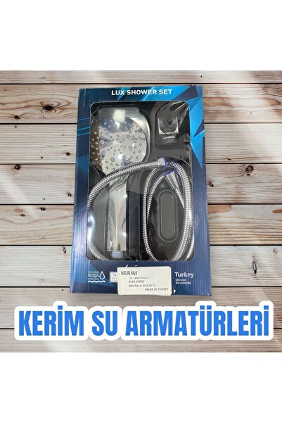 Kerim su armatürleri Alya Serisi Mafsallı Duş Seti