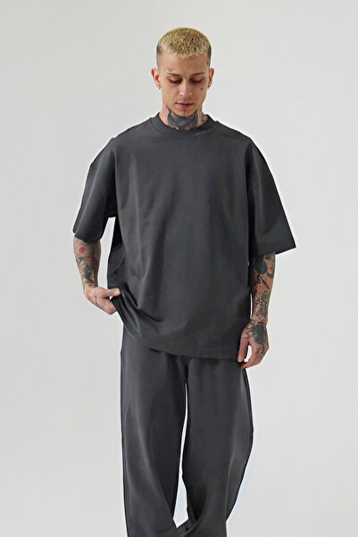 CMZ COLLECTİON Muški Pamučni džersej udoban Oversize kroj T-shirt set pidžama