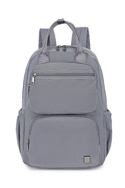 Getcho Keel Gray Women's Backpack Waterproof Multi-Compartment Bag with Laptop Compartment for School Business Use